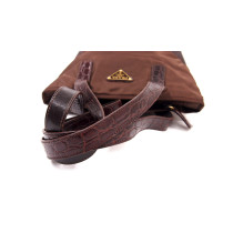 Prada Shopping Nylon Marrone