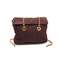 Prada Shopping Nylon Marrone