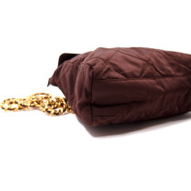 Prada Shopping Nylon Marrone