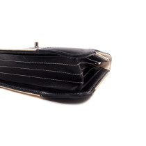 Chanel Accordion Vernis Weiß und Schwarz