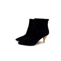 Prada Tronchetto Pelle Scamosciata Nera