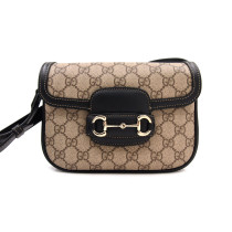 Gucci Horsebit 1955 Tracolla GG Beige