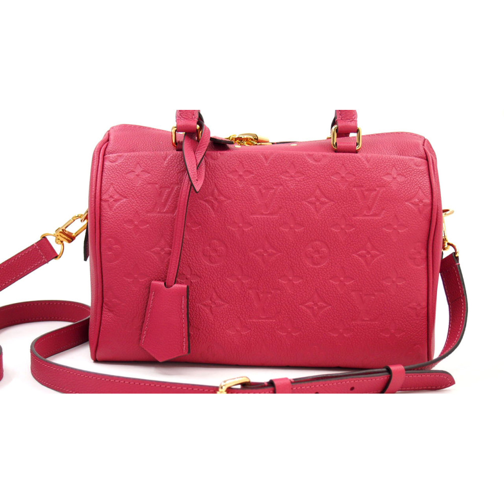 Louis Vuitton Speedy 25 Bandouliere Empreinte Rosa