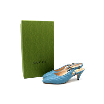 Gucci Slingback Pelle Azzurra