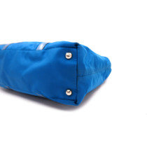 Prada Shopping Tela Vela Azzurra