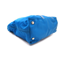 Prada Shopping Tela Vela Azzurra