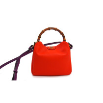 Gucci Diana Small Bamboo Pelle Arancione
