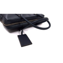 Prada Borsa Lavoro Pelle Saffiano Blu