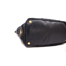 Prada Shopping Tela Vela Nera