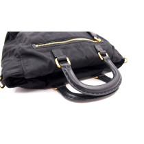 Prada Shopping Tela Vela Nera