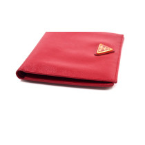 Prada Portafoglio Pelle Saffiano Rosso