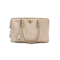Prada Shopping Pelle Saffiano Bianca
