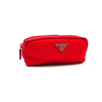 Prada Pochette Cosmetic Tela Vela Rossa