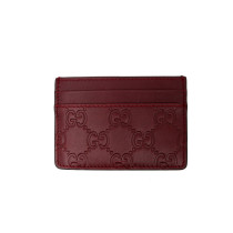 Gucci Portacarte Pelle Bordeaux