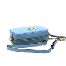 Gucci Marmont Camera Bag Pelle Azzurra