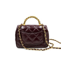 Chanel Mini Leder Bordeaux