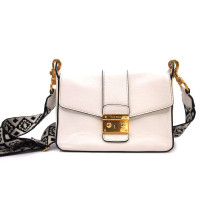 Miu Miu Tracolla Madras Pelle Bianca
