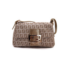 Fendi Mama Baguette Zucchino Mini Argento