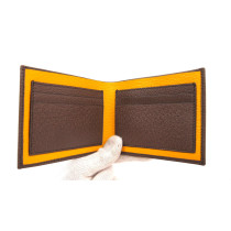 Gucci Portafoglio Tela Marrone e Panna