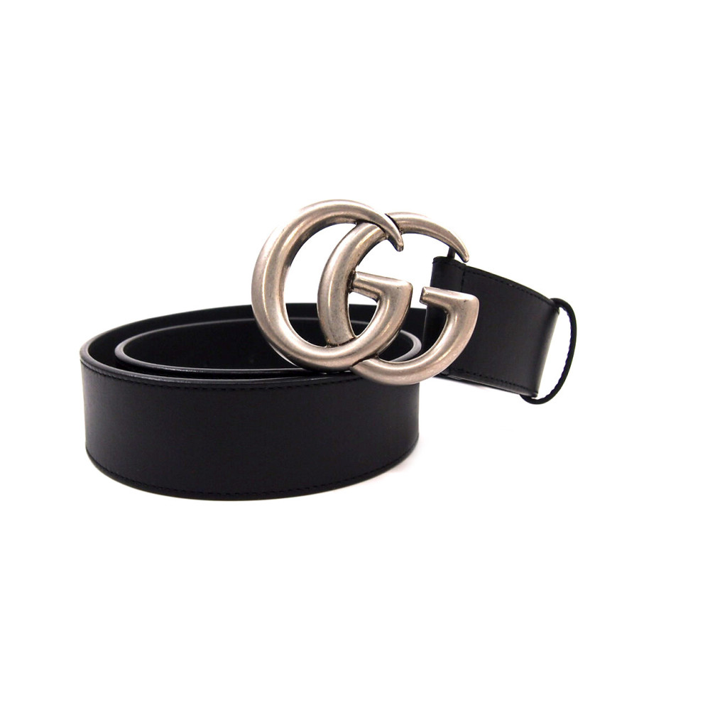 Gucci Cintura Marmont Pelle Nera