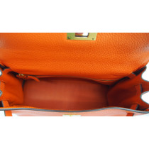 Hermes Kelly 28 Pelle Arancio