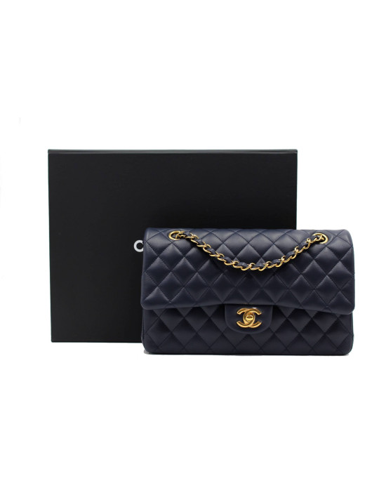 Chanel 2.55 Medium Agnello blu