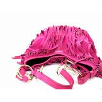 Saint Laurent Shopping Pelle Scamosciata Fucsia