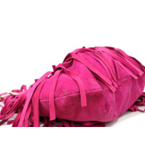 Saint Laurent Shopping Pelle Scamosciata Fucsia