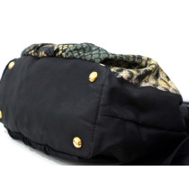 Prada Shopping Nylon Stampa Pitone Multicolor