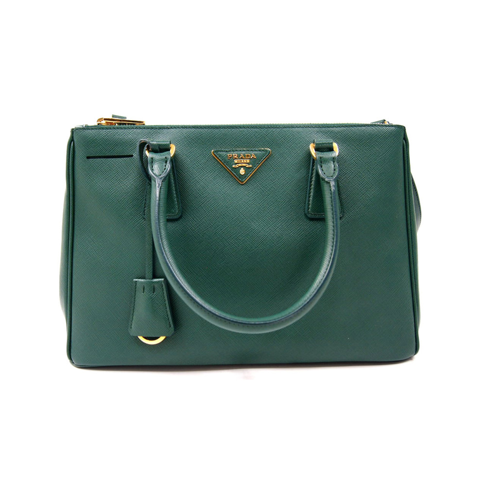 Prada Galleria Medium Pelle Saffiano Verde Smeraldo