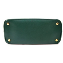 Prada Galleria Medium Pelle Saffiano Verde Smeraldo