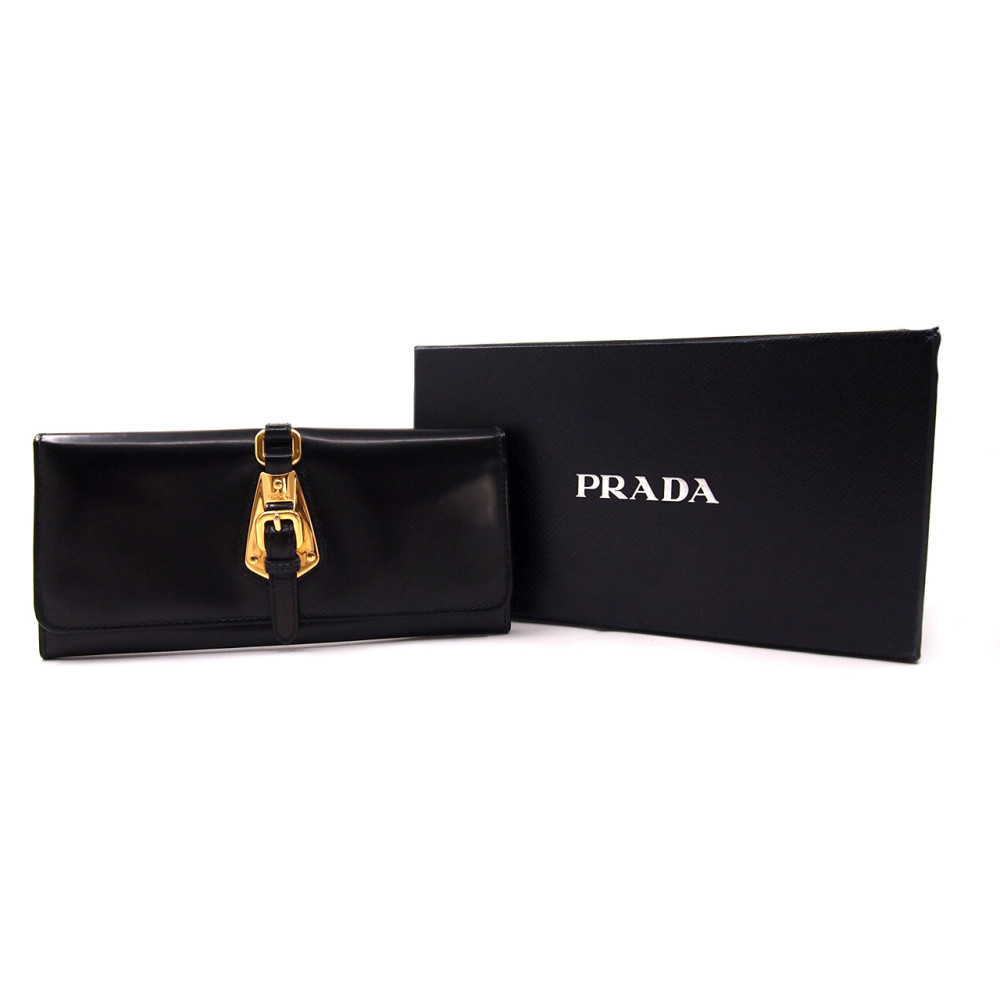 Prada Portafoglio Pelle Nera