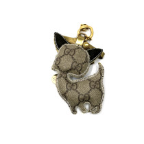 Gucci Portachiavi Charms GG Marrone