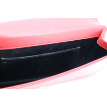 Saint Laurent Clutch Belle de Jour Pelle Rossa