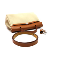 Hermes Herbag Tela Beige