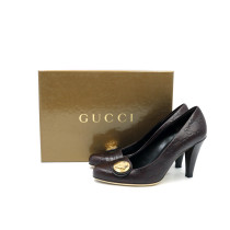 Gucci Décolleté Pelle Guccissima Marrone