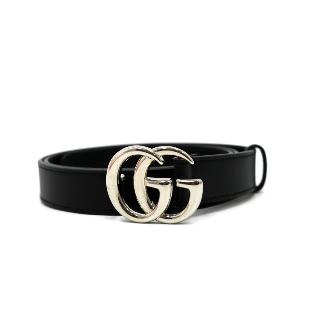 Gucci Cintura Marmont Pelle Nera