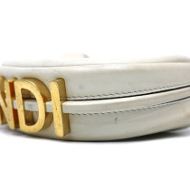 Fendi Pochette Mini Pelle Crema