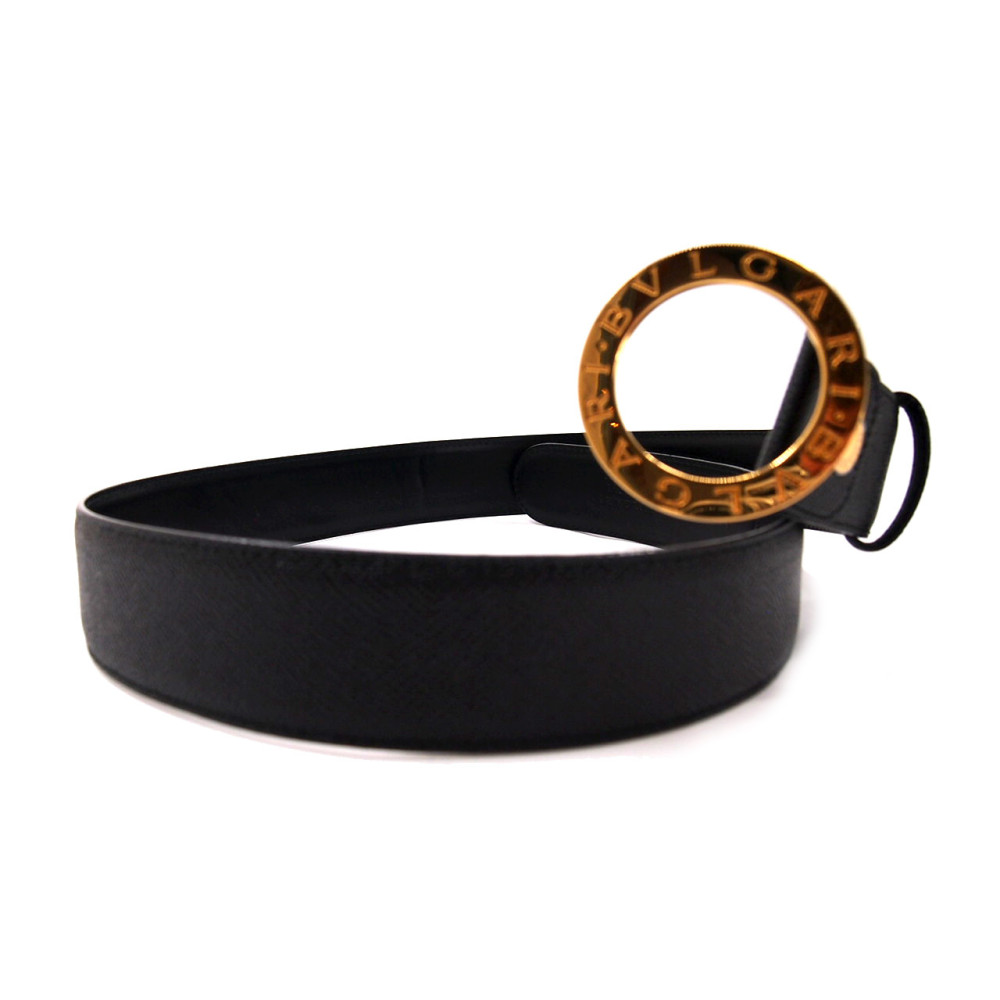 Bulgari Ceinture Cuir Noir