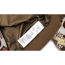 Gucci Giacca Bomber Limited Edition North Face Tela Marrone