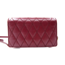 Saint Laurent Angie Chain Diamond Quilted Pelle Bordeaux