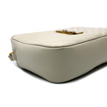 Saint Laurent Camera Bag Pelle Bianca