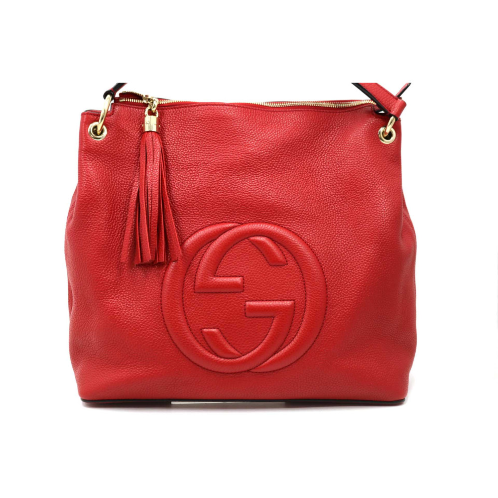 Gucci Soho Hobo Pelle Rossa