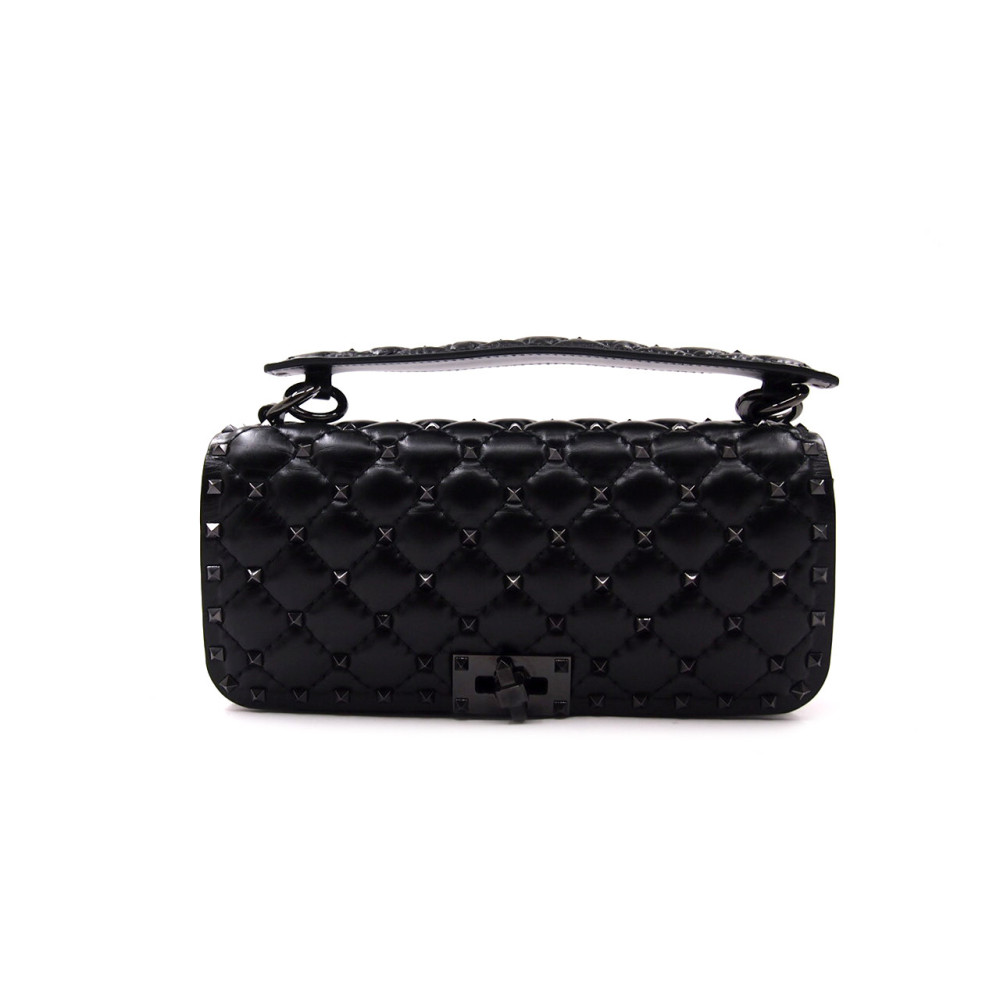 Valentino Spike Mini Cuir Noir