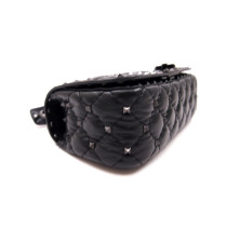 Valentino Spike Mini Cuir Noir