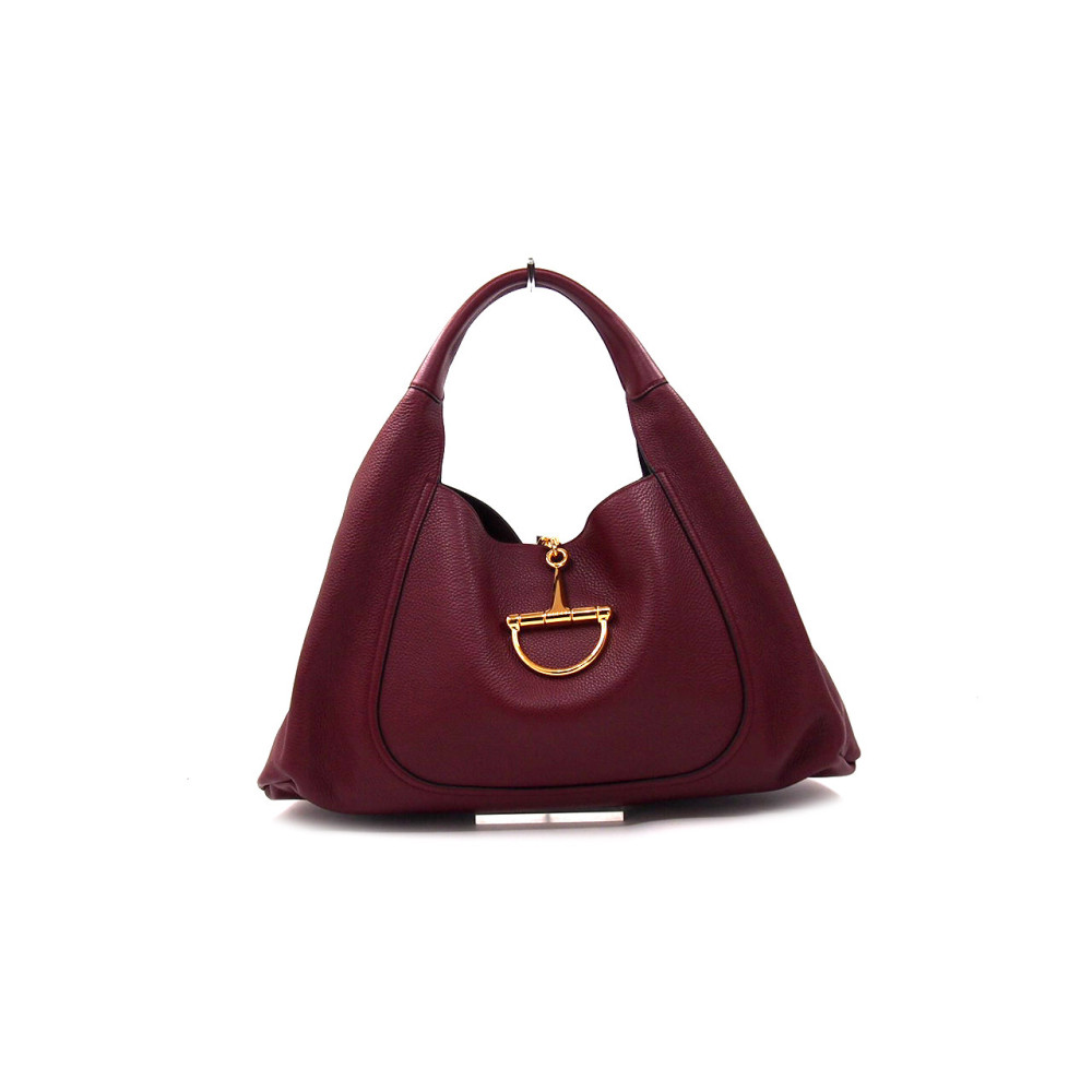 Gucci Soft Bit Maxi Pelle Bordeaux