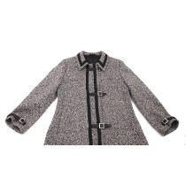 Burberry Cappotto Tweed Lana Grigia