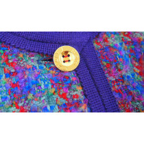 Chanel Giacca Tessuto Viola