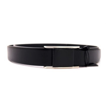 Saint Laurent Schwarzer Ledergürtel
