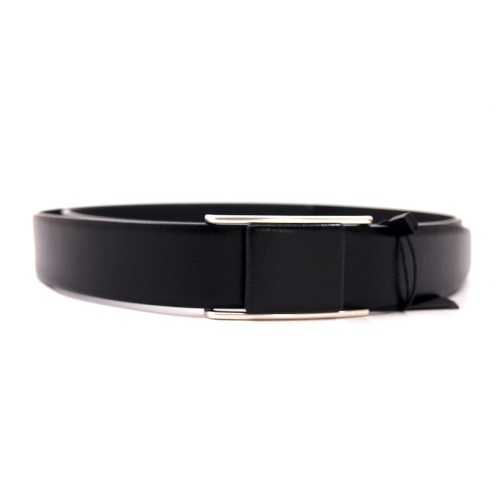 Saint Laurent Black Leather Belt